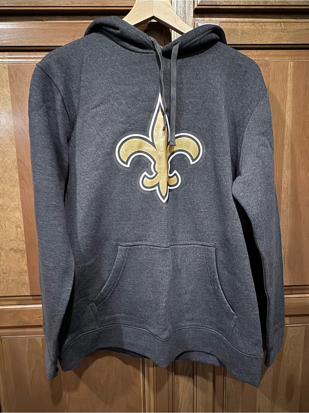 New Orleans Saints Hoodie with Gold Fleur-de-Lis